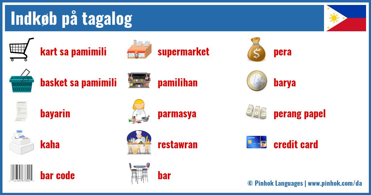 Indkøb på tagalog