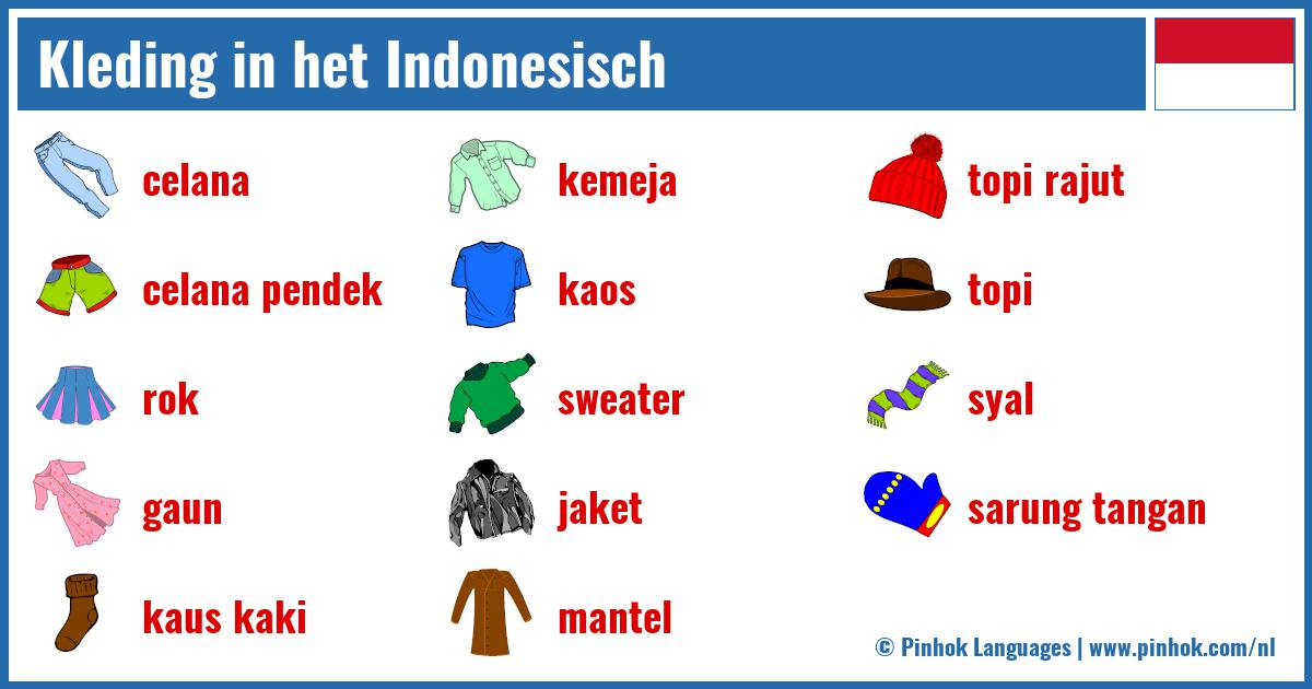 Kleding in het Indonesisch