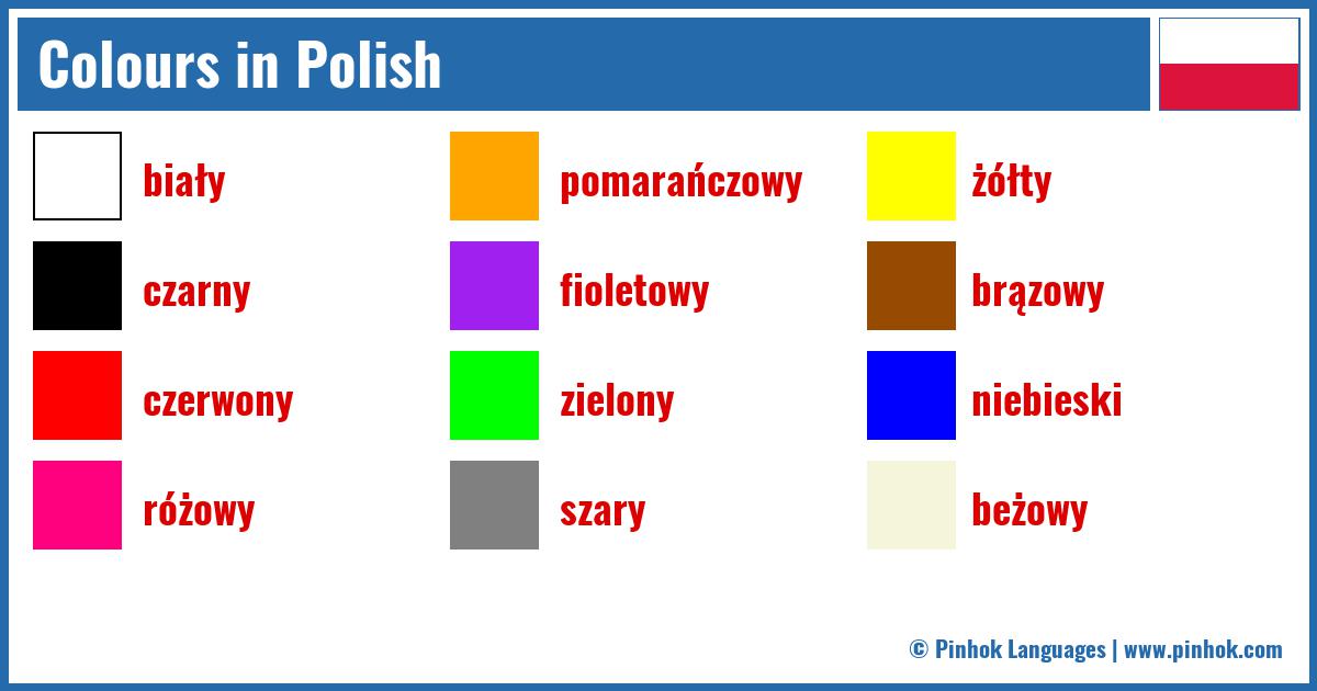 Colours in Polish