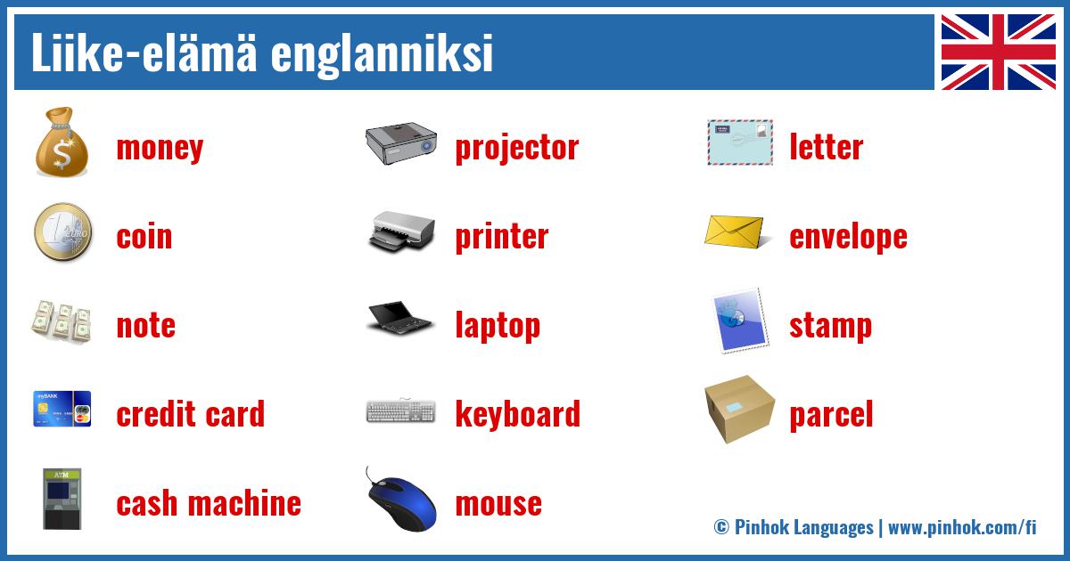 Liike-elämä englanniksi