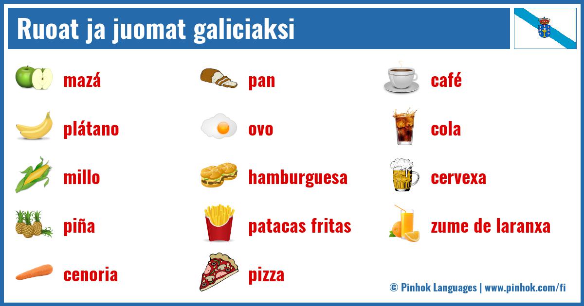 Ruoat ja juomat galiciaksi