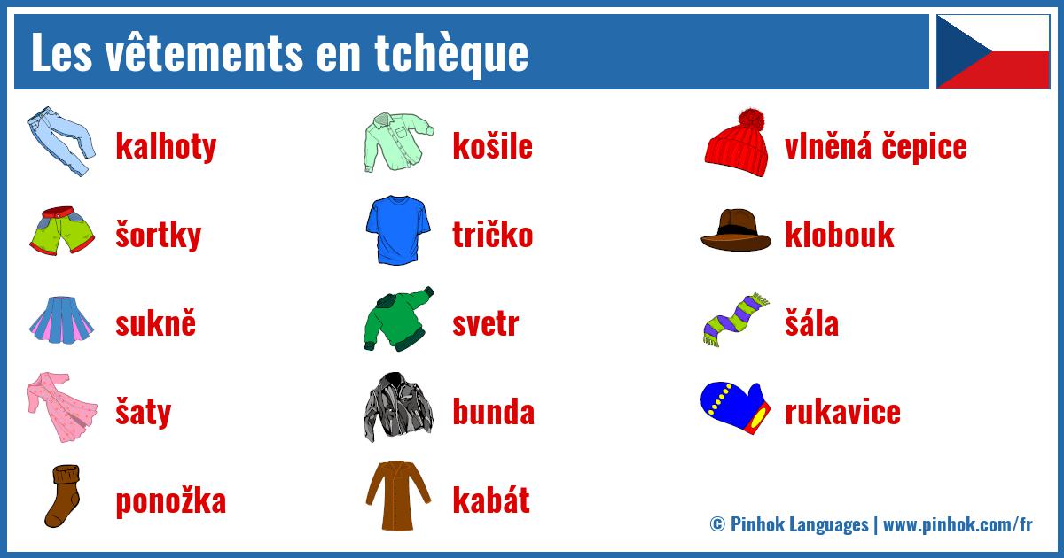 Les vêtements en tchèque