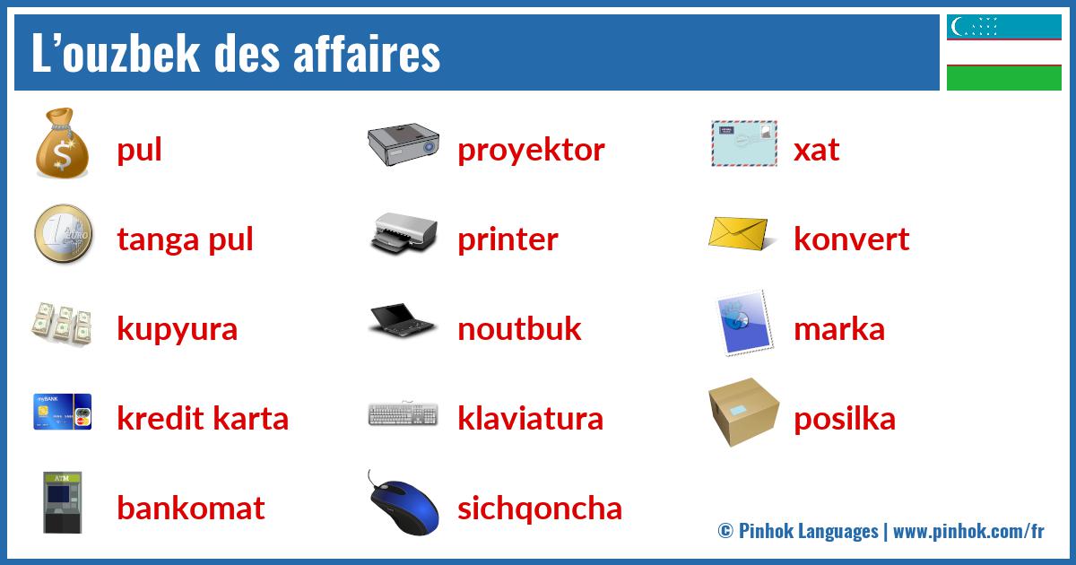 L’ouzbek des affaires