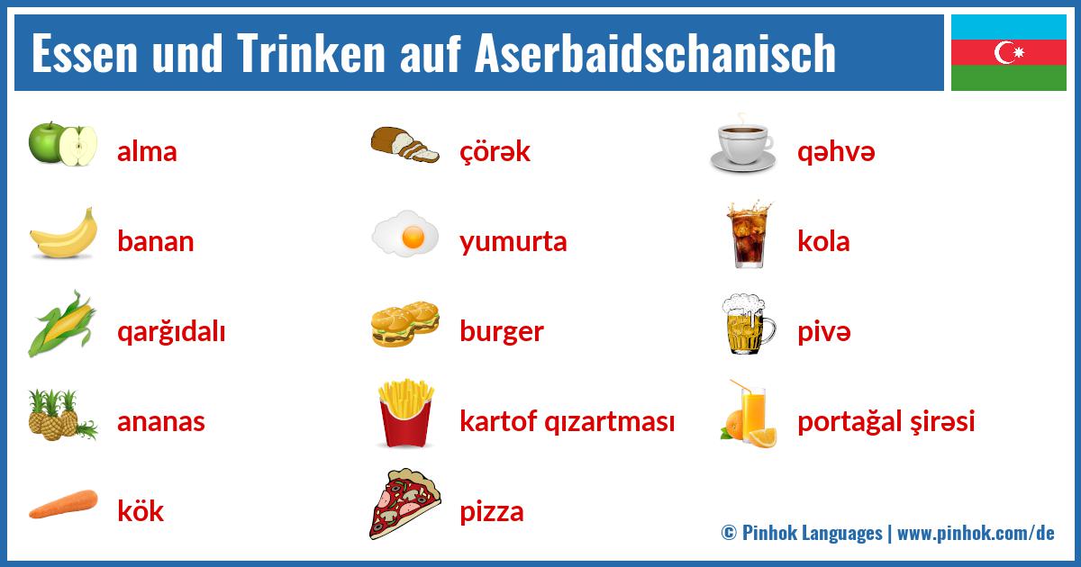 Essen und Trinken auf Aserbaidschanisch