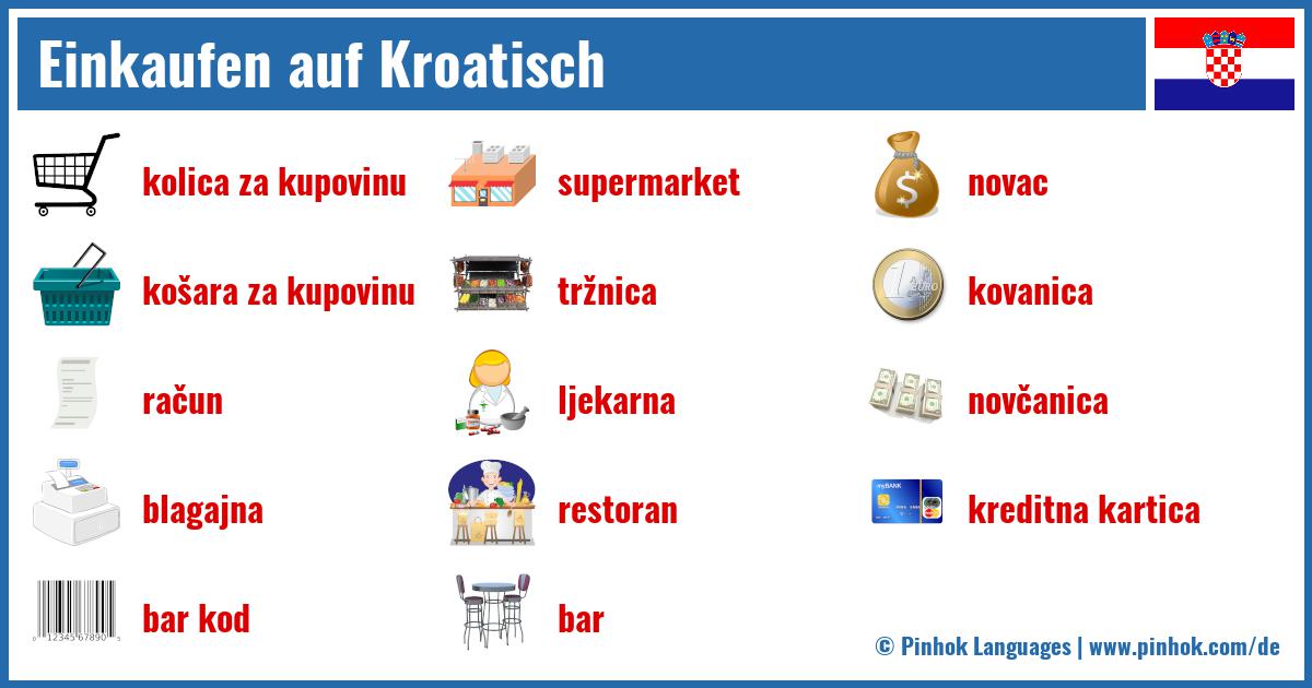 Einkaufen auf Kroatisch