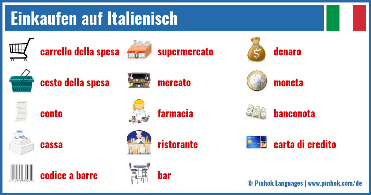 Einkaufen auf Italienisch