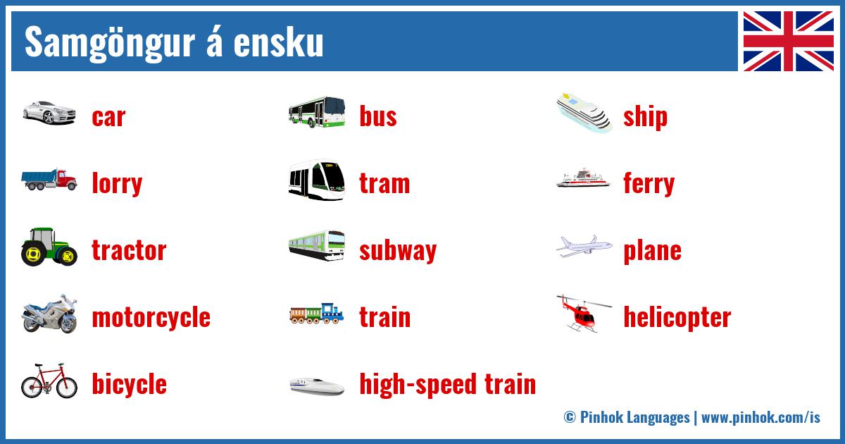 Samgöngur á ensku