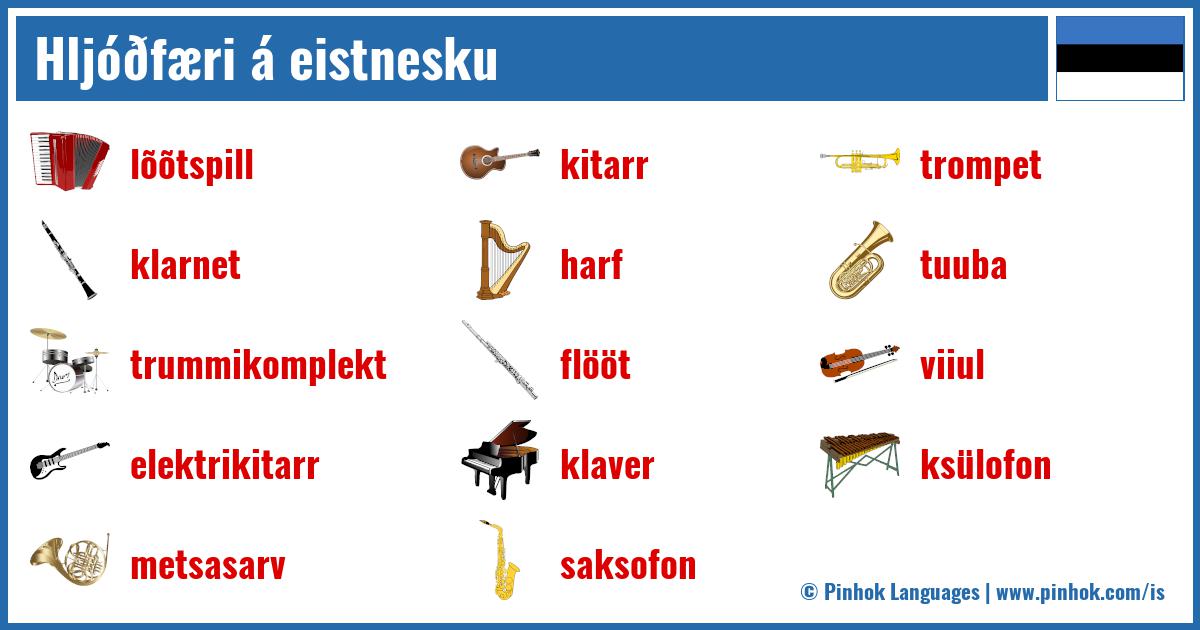 Hljóðfæri á eistnesku