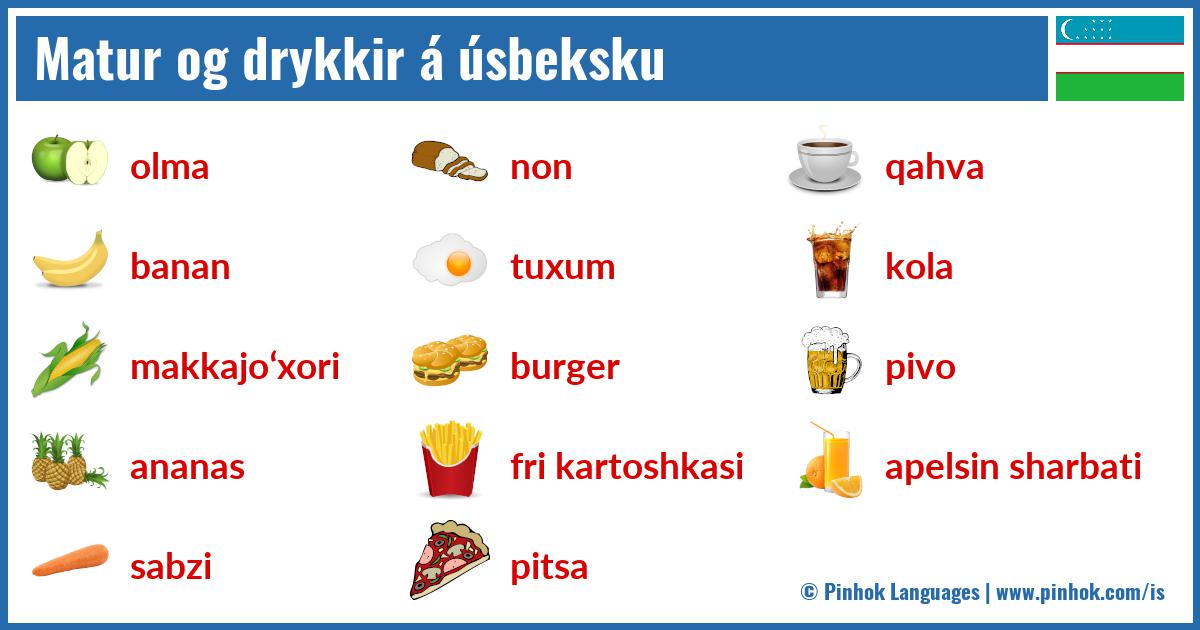 Matur og drykkir á úsbeksku