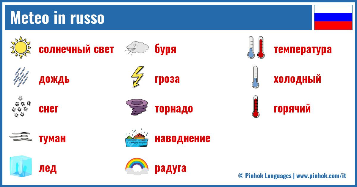 Meteo in russo