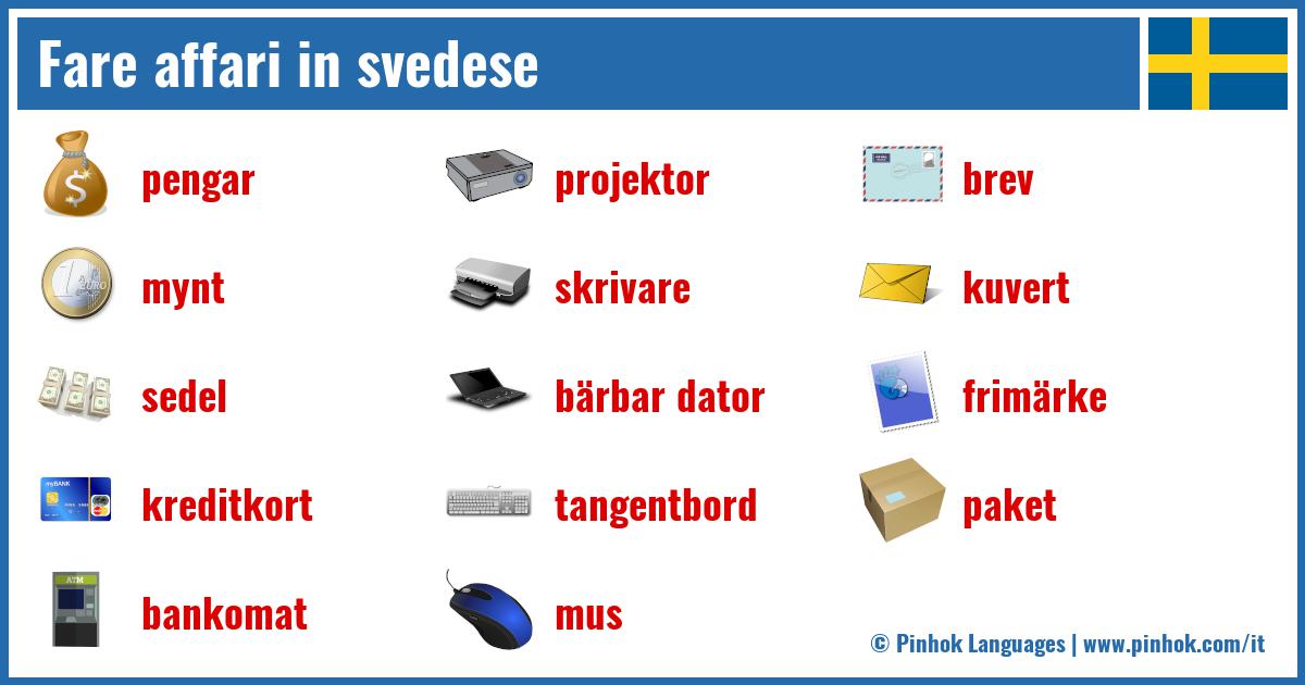 Fare affari in svedese