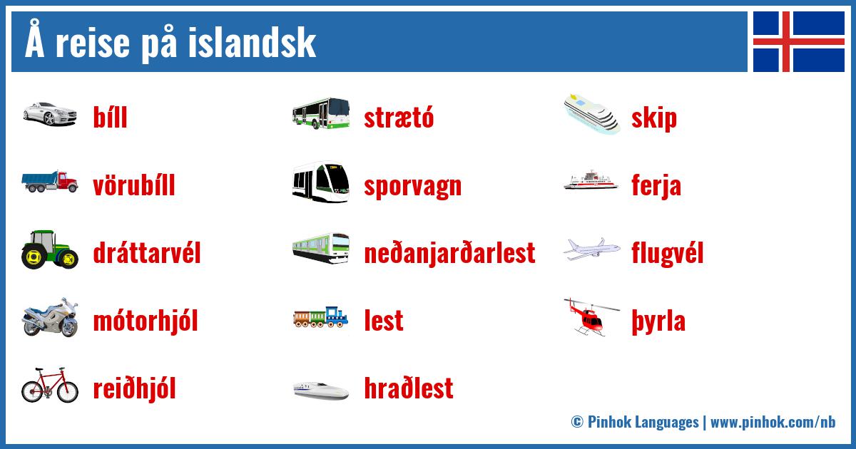 Å reise på islandsk