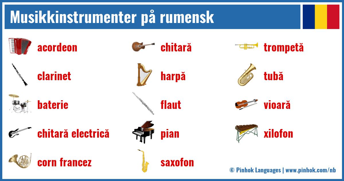 Musikkinstrumenter på rumensk