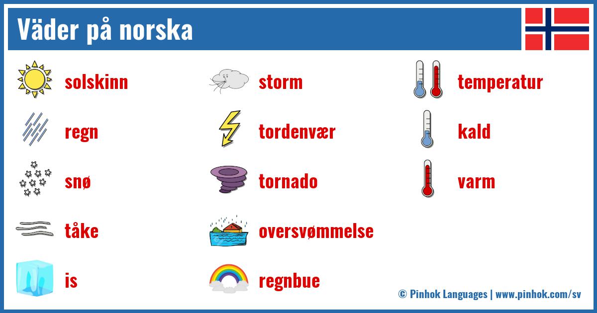 Väder på norska